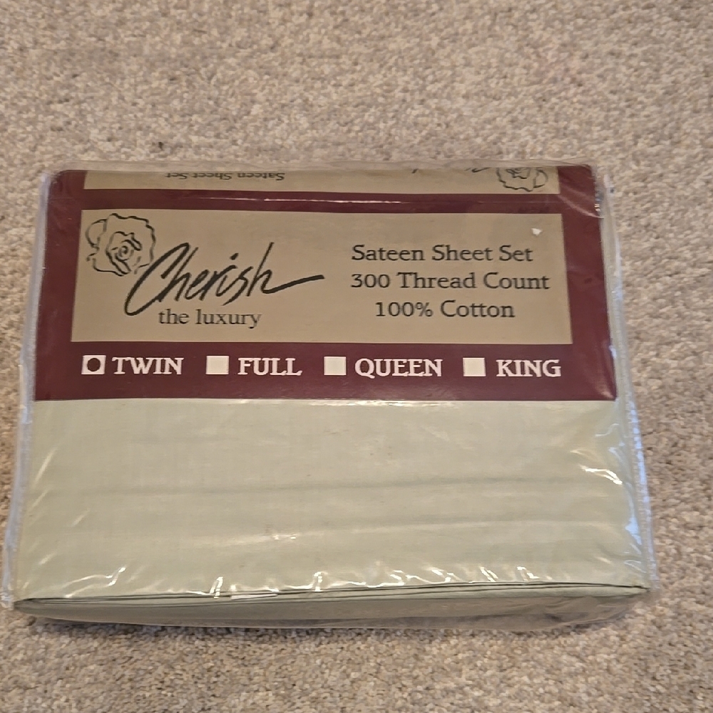Cherish Luxury Sateen Sheet Set - Cream